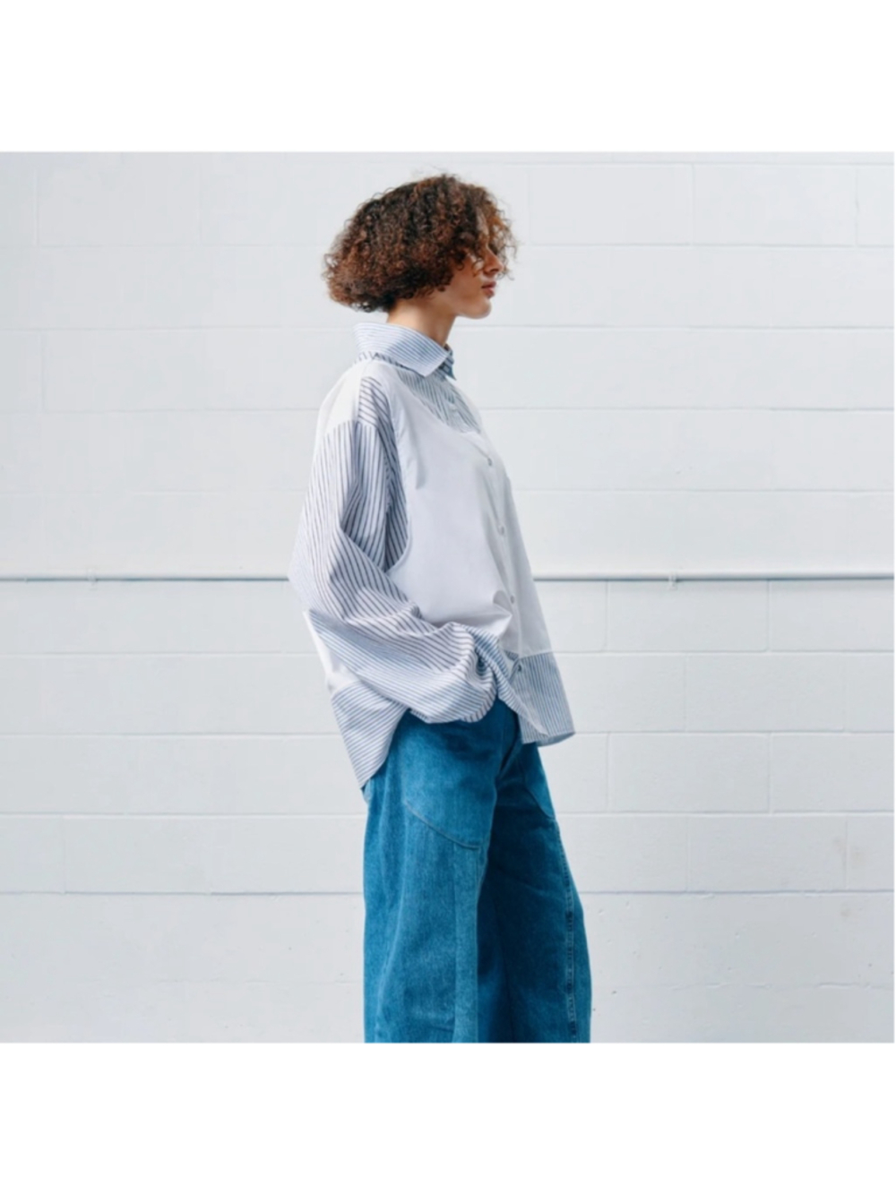 RE-PULL Unisex Convertible Shirt Vest Oversized Upcycled Sustainable Fashion, L